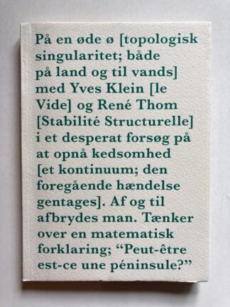 På en øde ø [topologisk singularitet; både på land og til vands].