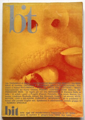 bit. arte: oggi nel mondo / what's happening in art today. anno II, numero 3 - giugno/june 1968.