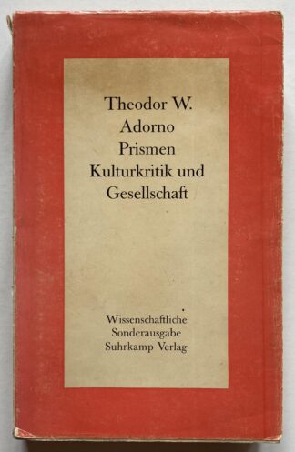 Prismen. Kulturkritik und Gesselschaft.