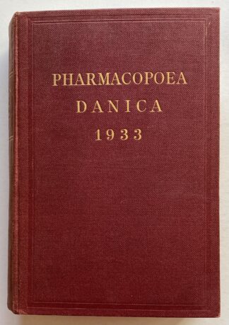 Pharmacopoea Danica 1933.