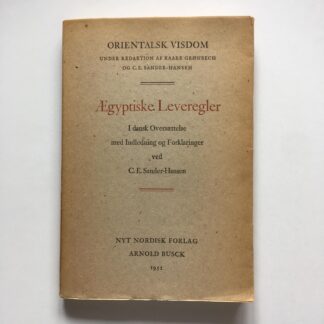 Ægyptiske Leveregler.