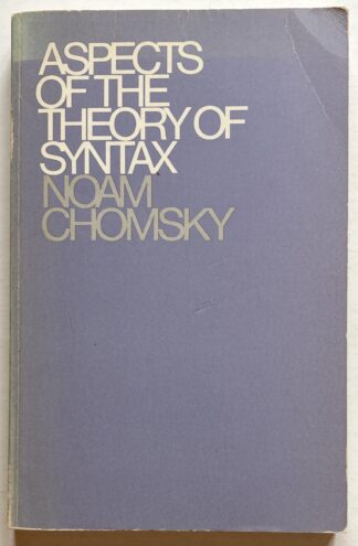 Aspects of the Theory of Syntax.