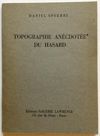 Topographie anécdotée* du hasard.