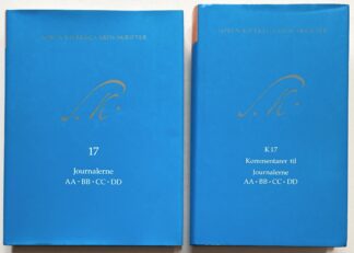 Søren Kierkegaards skrifter. Journalerne. AA. BB. CC. DD. Bind 17 + K17 (Kommentarbind).