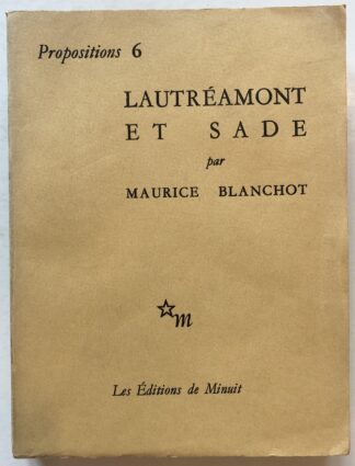 Lautréamont et Sade.