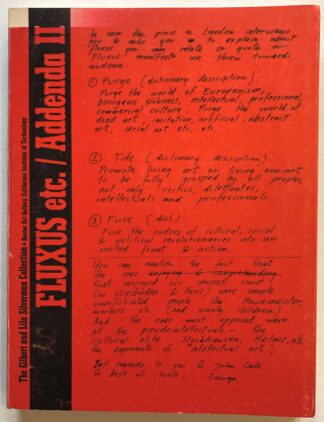 Fluxus etc. / Addenda 2. The Gilbert and Lila Silverman Collection.