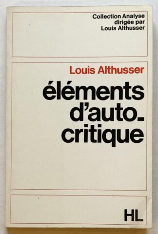 Éléments d'Autocritique.