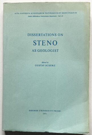 Dissertations on Steno as geologist.