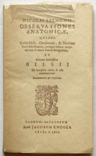 Anatomical Observations of The glands of the eye and their new vessels thereby revealing the true source of tears.