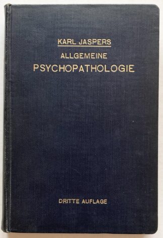 Allgemeine Psychopatologie für Studierende, Ärtzte und Psychologen. Dritte vermehrte und verbesserte Auflage.