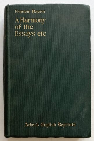 A Harmony of the Essays etc.