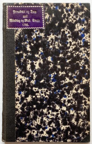 Prodecure og Dom i den af Generalfiskalen paa Embeds=Vegne anlagte Sager mod Studiosus Winding og Mad. Svare i Anledning af Ugebladet: Jerusalems Skomagers Reise til Maanen.