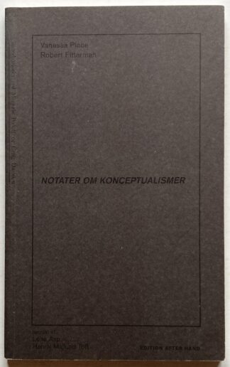 Notater om konceptualismer.