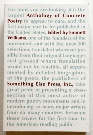 Anthology of Concrete Poetry.