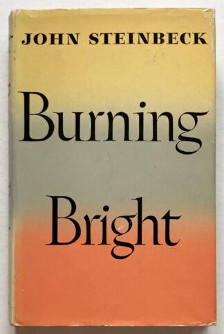 Burning Bright. A Play in Story Form.