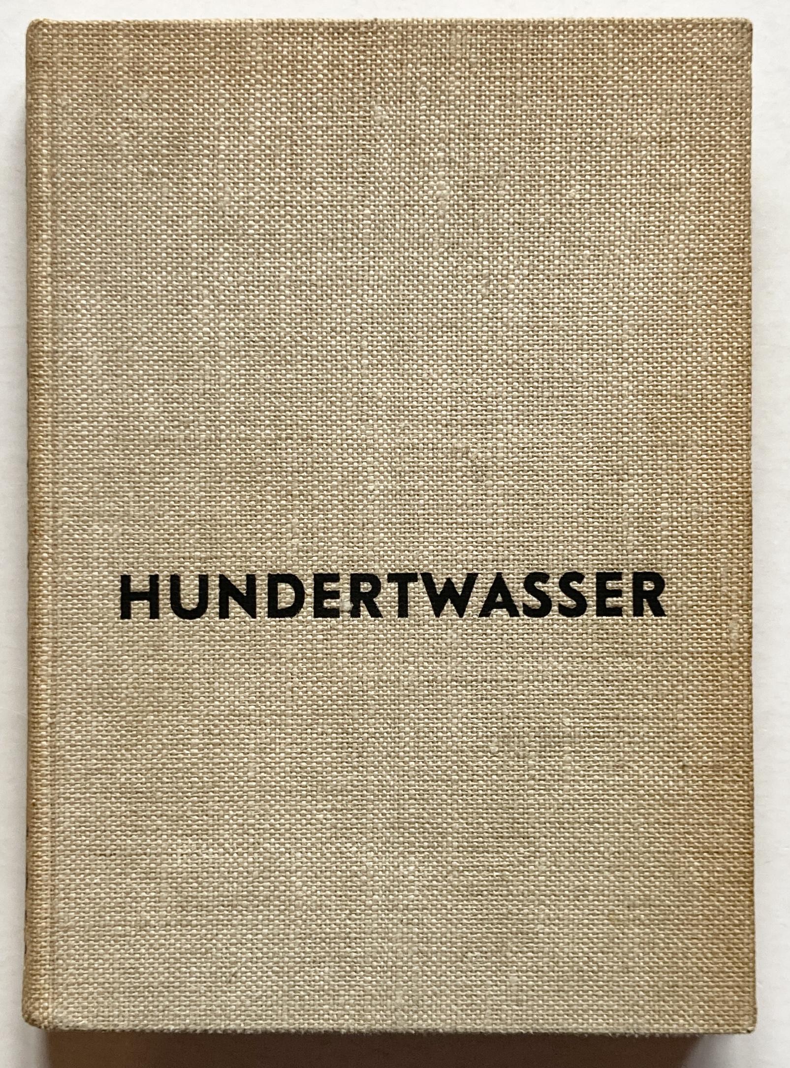 Hundertwasser. Vollständiger Oeuvre-Katalog mit 100 farbigen Reproduktionen. Publiziert aus Anlaß der 100. Ausstellung der Kestner-Gesellschaft seit ihrer Wiederöffnung nach dem Kriege.