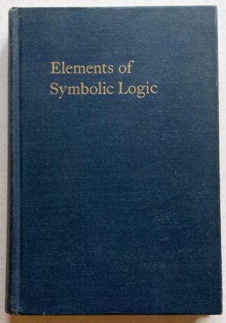 Elements of Symbolic Logic.