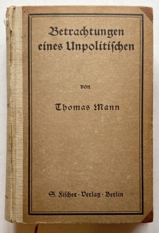 Betrachtungen eines Unpolitischen.