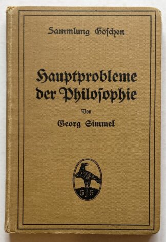 Hauptprobleme der Philosophie.
