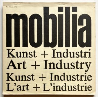 mobilia. No. 180. Art / Industry.