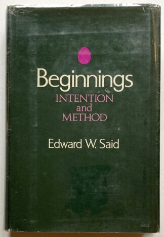 Beginnings. Intention and Method.
