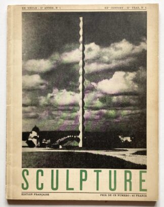 XXe Siècle. IIe Année, No.1. Sculpture.