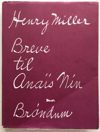 Breve til Anaïs Nin.
