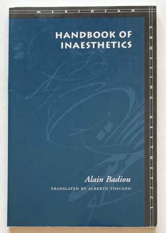 Handbook of Inaesthetics.