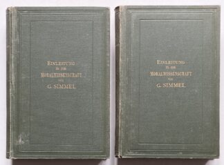 Einleitung in die Moralwissenschaft. Eine Kritik der Etischen Grundbegriffe. Band 1-2.
