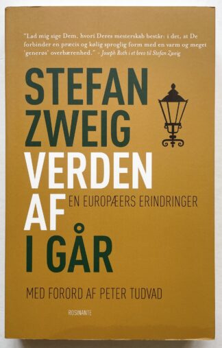 Verden af i går. En europæers erindringer.
