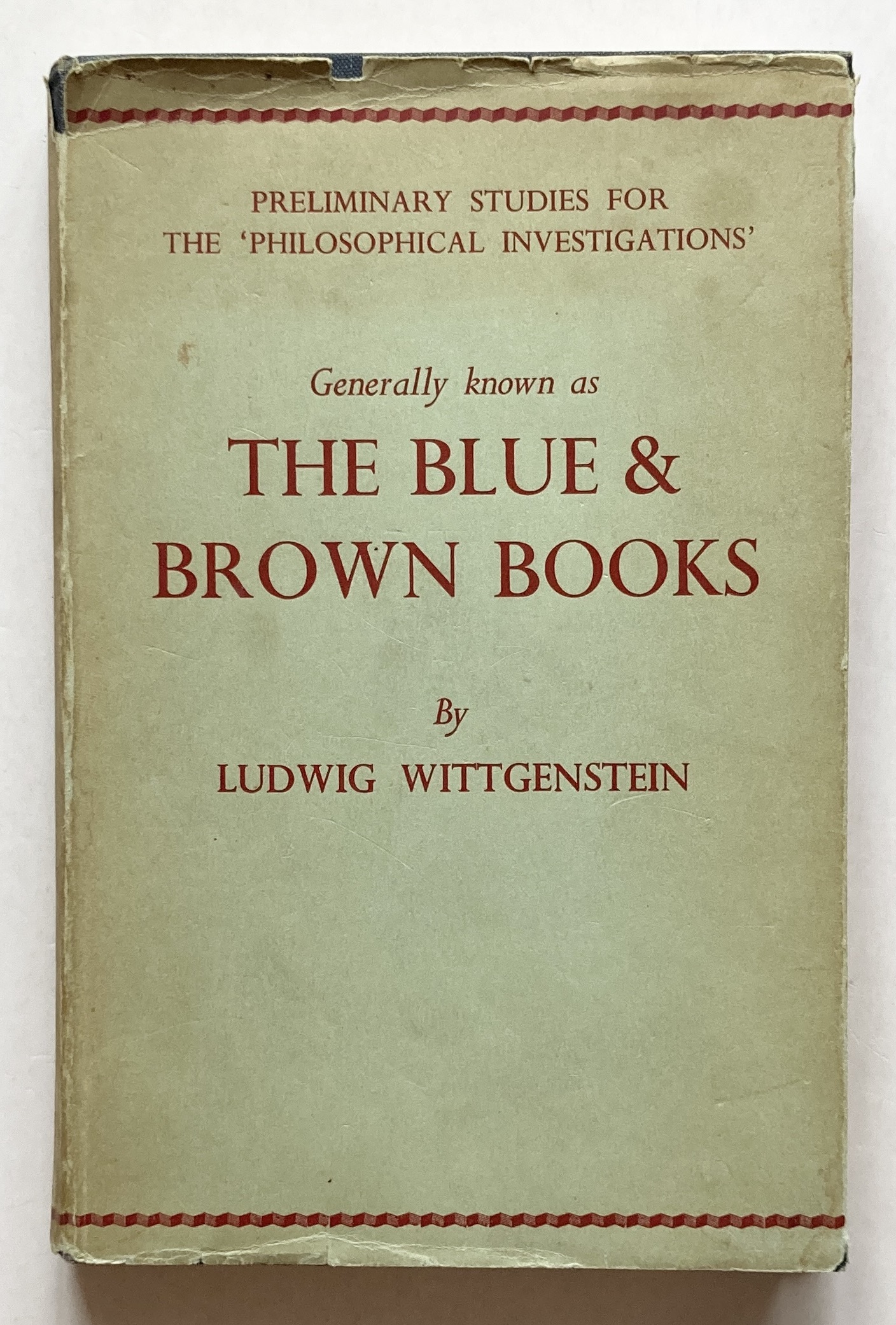 The Blue & Brown Books. (Preliminary Studies for the 'Philosophical Investigations').