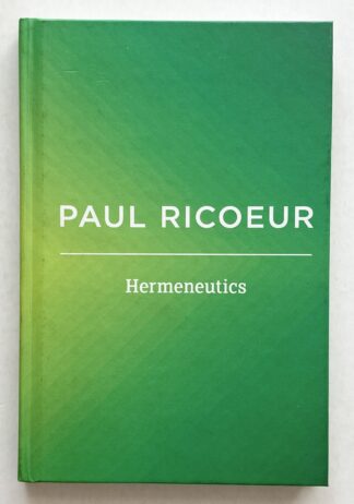 Hermeneutics. Writings and Lecture, Volume 2.