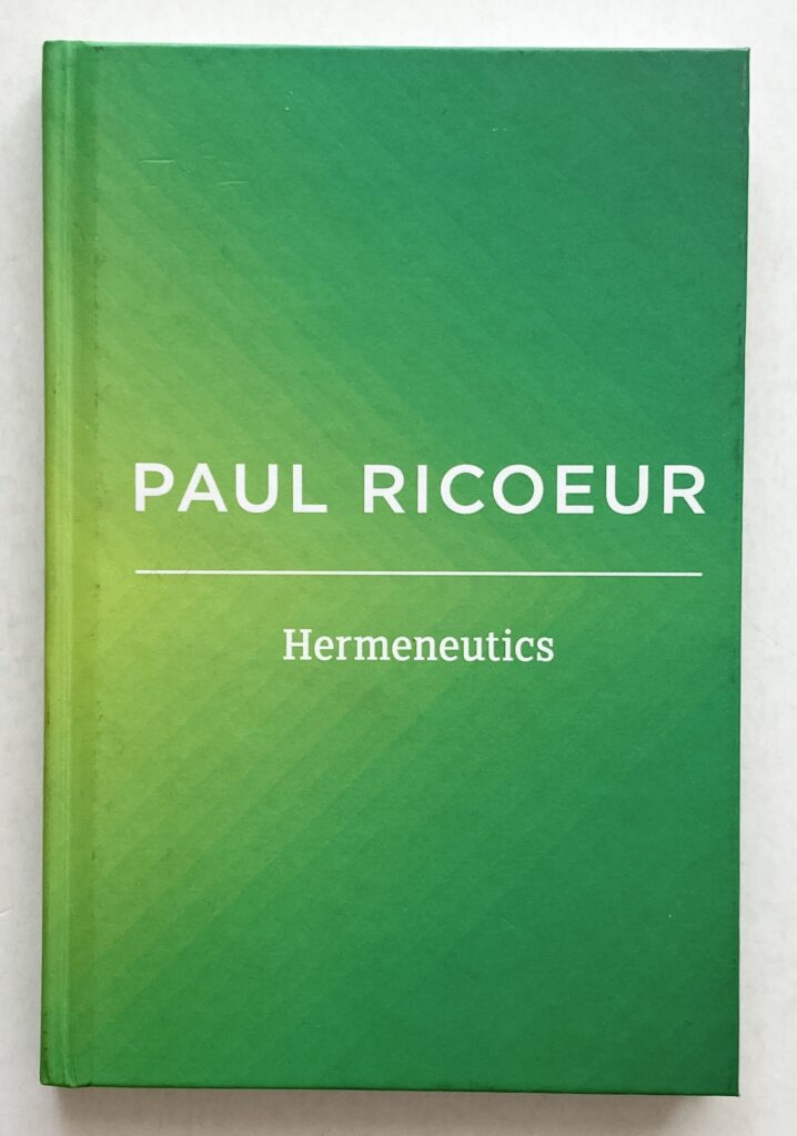Hermeneutics. Writings and Lecture, Volume 2.