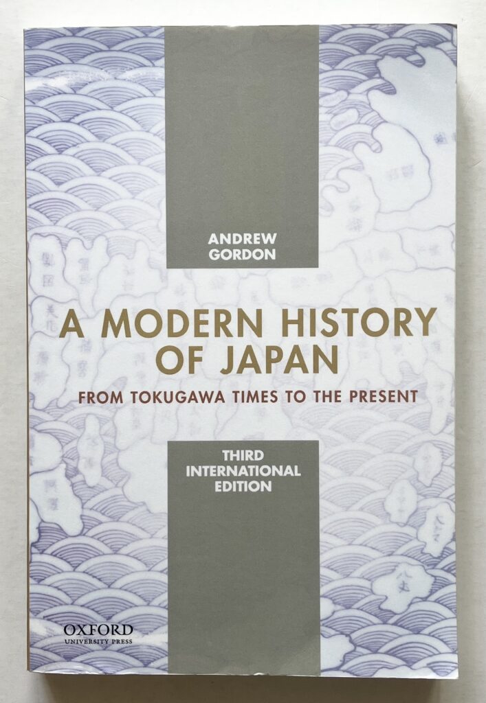 A Modern History of Japan. From Tokugawa Times to the Present.