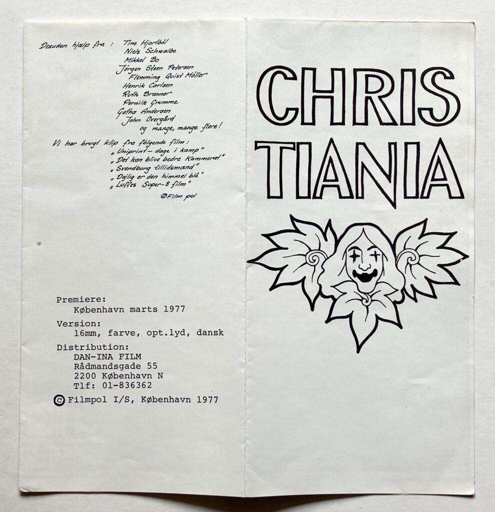 Christiania. (Filmprogram)